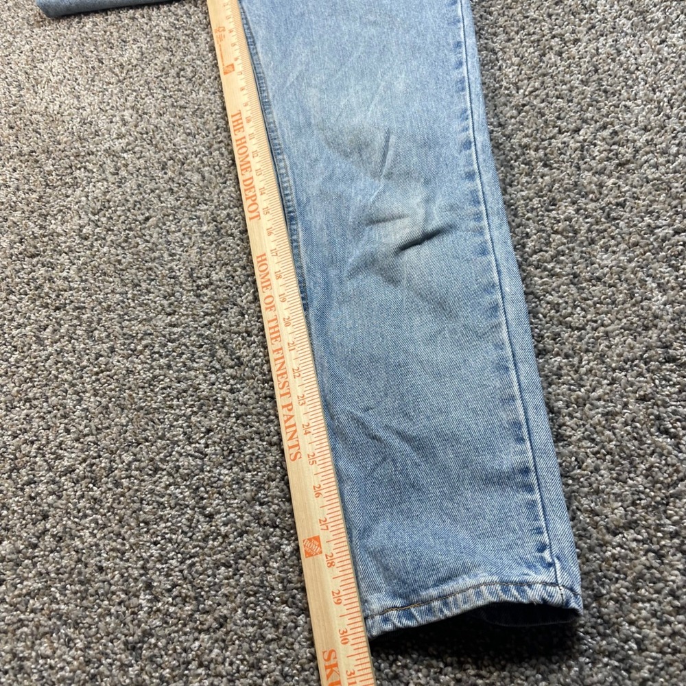 Vintage Levis 512 Women's 27x30 USA Made Slim Tapered Jeans Light Wash Denim 90s - Picture 10 of 11